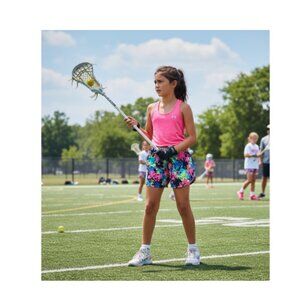 Girls Under Armour Play Up Shorts Sz L